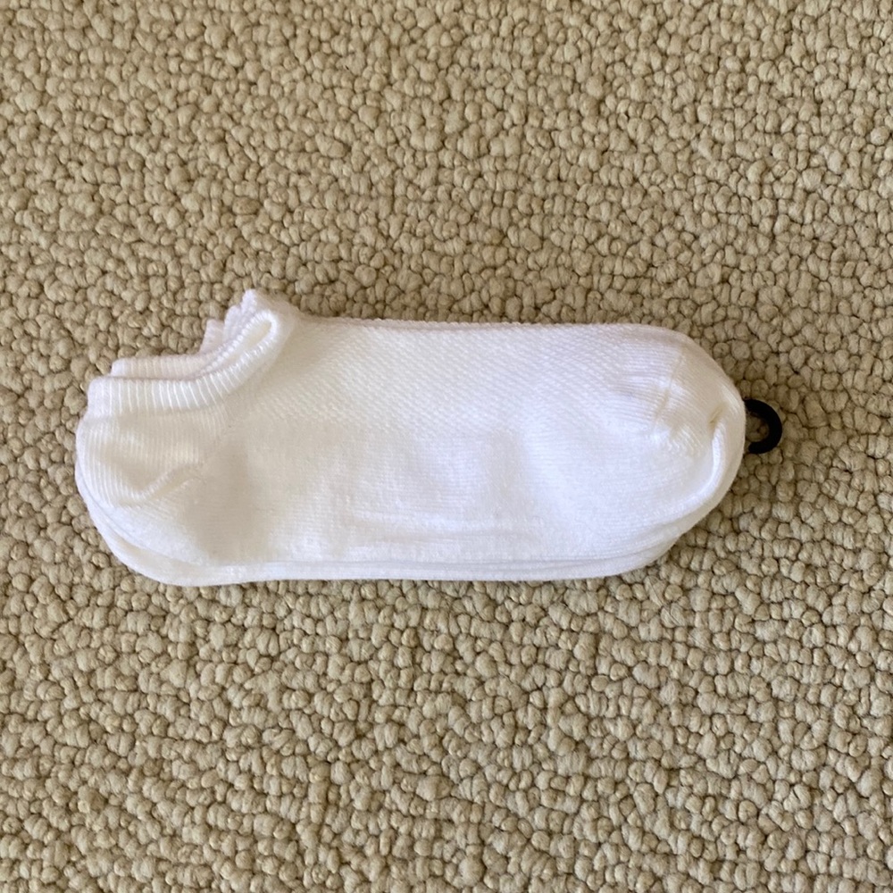 Jockey athletic socks.  Brand new - 3 pairs of white.